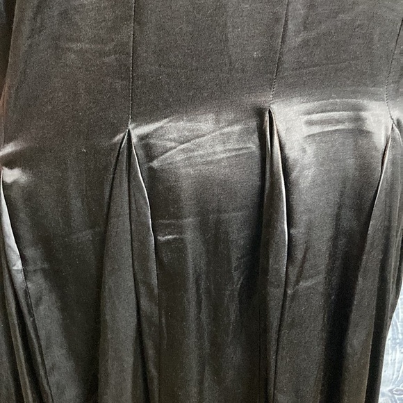 Collection Privee? Italian Smock Dress Tunic Mixed Cotton Satin Dolman Sleeve 42 - Picture 13 of 16